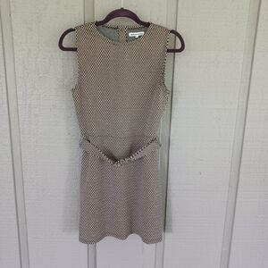 Reformation Suze Knit Mini Dress Size M Women Preppy Stretch Belted Sleeveless